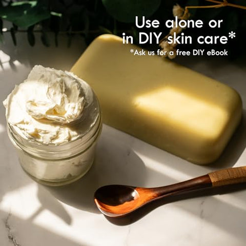 Better Shea Butter - Manteiga de Karité Africana Pura 100%%, 16 oz – Para Hidratar Pele Seca, Manteigas Corporais DIY