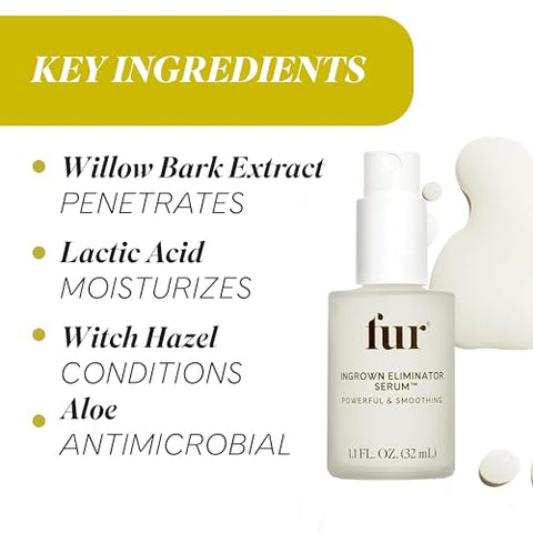 Fur - Soro Eliminador de Pelos Encravados: Cuidado Pós-Depilação e Tratamento de Pelos Encravados – 30 ml
