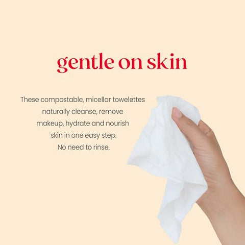 Burt's Bees - Burt’s Bees Lenços de Limpeza Facial com Água de Rosas, para Todos os Tipos de Pele, Removedor de Maquiagem Micelar Hidratante – 100g