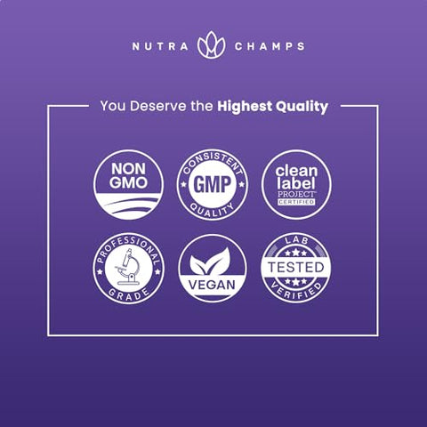 NutraChamps - Gomas de Melatonina para Crianças  – Comprimidos de Melatonina para Crianças – Embalagem de 60 g