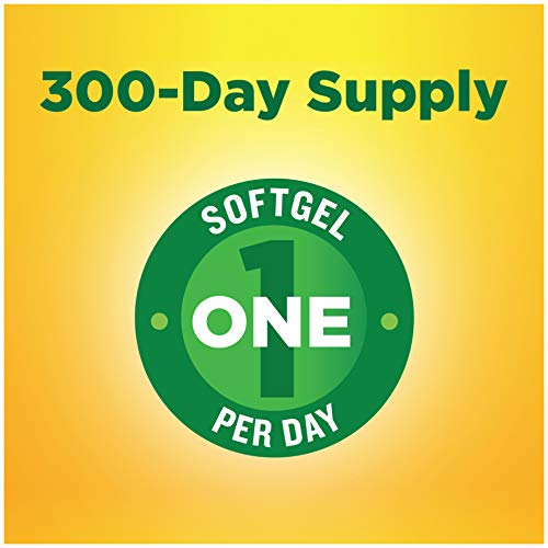 Nature Made - Vitamina D3, 300 Softgels, 1000 UI (25 mcg) – Fortalece a Imunidade, Ossos e Dentes