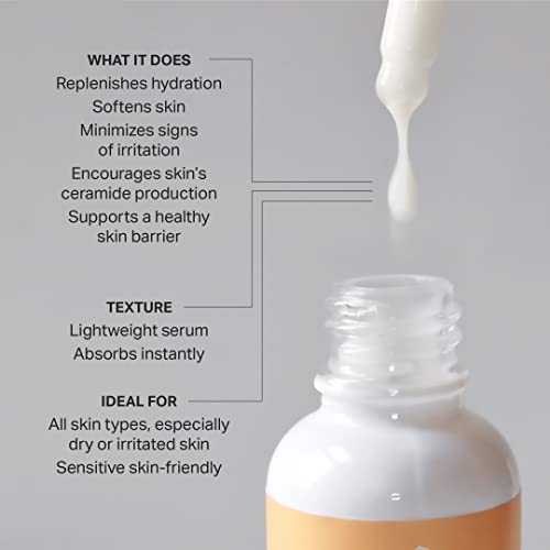 Ceramide Barrier Serum – Hidratante para Reduzir a Secura, Todos os Tipos de Pele, Inclusive Pele Sensível, Sem Fragrância, Cruelty Free, 30 ml - Cocokind