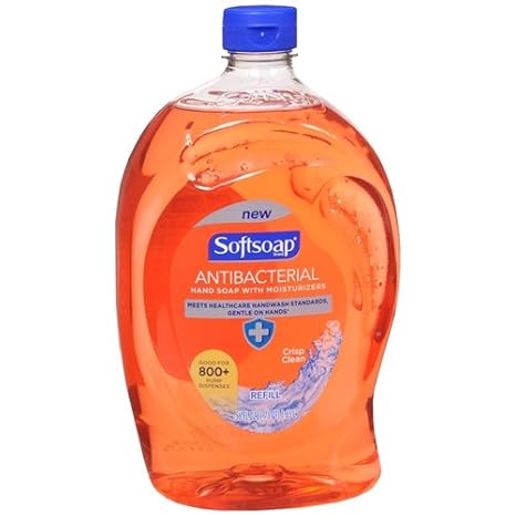 Recarga de Sabonete Líquido Antibacteriano Softsoap, Limpeza Refrescante 1650 ml (Pacote com 3)