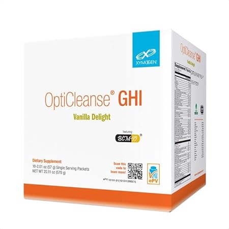 OptiCleanse GHI – Pó Proteico Vegano com Vitaminas Líquidas para Saúde Digestiva, Suporte Imunológico e Hepático – Sem Açúcar e Sem Glúten – 500g - XYMOGEN