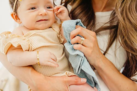 6 Toalhas de Banho para Bebê Ultra Macias Premium Grandes Piper 11″ x 11″ – Marca Copper Pearl - Copper Pearl