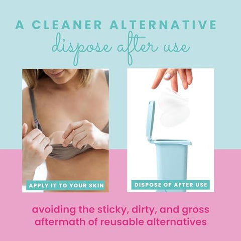 LaVie - Almofadas Geladas Calmantes para Mamilos Sensíveis, Alívio Instantâneo e Refrescante, Livre de BPA, Hidrogel para Amamentação, Infundido com Aloe Vera, 16 Unidades