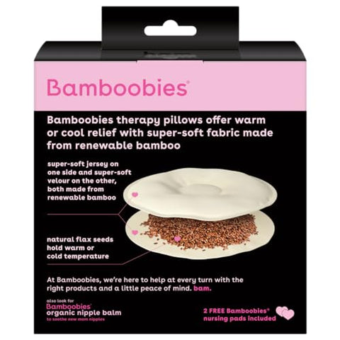 Almofadas de Amamentação Soothing para Mulheres, Natural, Aquecedor ou Compressa Fria para Amamentação, Fabricado nos EUA - Bamboobies
