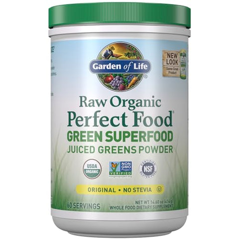 Super Greens em Pó para Smoothie com 60 Porções e Proteína Vegana Orgânica para Esportes com 19 Porções - Garden of Life