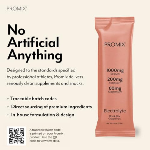 Pacotes de Hidratação em Pó de Eletrólitos | Sal Rosa do Himalaia, Magnésio, Potássio, Vitamina C | Sem Açúcar – 30 Unidades - ProMix Nutrition