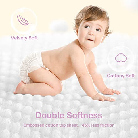 Fraldas Descartáveis Babycozy BouncySoft para Recém-Nascidos com Pele Sensível, Hipoalergênicas, Brancas e sem Cloro – Macias para o Bebê