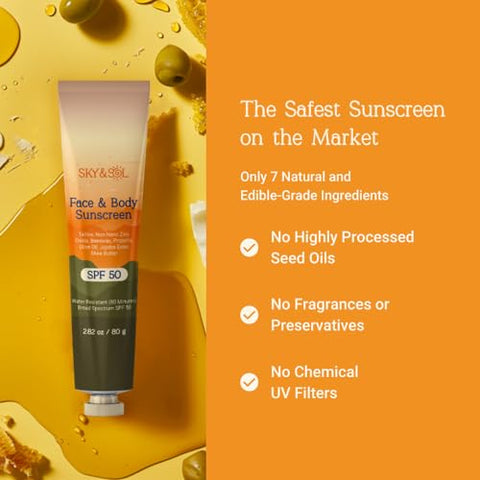 Sky and Sol - Protetor Solar Mineral Natural FPS 30 80g: Tallow Natural