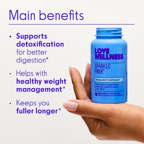 Suplemento de Fibra Sparkle para Saúde Digestiva | Pó de Casca de Psyllium | Suporta Regularidade | 100g - Love Wellness