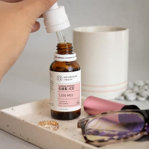Neurogan - GHK-Cu (Peptídeo de Cobre) 4%% para o Pescoço – Cuidado Avançado da Pele | 30ml