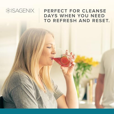 Cleanse for Life – Bebida Detox com Vitamina B12, Niacina e Vitamina B6 para Bem-Estar Geral – Frasco de 32 ml (Sabor Natural de Frutas Vermelhas), Embalagem Pode Variar - Isagenix