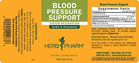 Fórmula Líquida de Suporte à Pressão Arterial para os Sistemas Cardiovascular e Circulatório – 120 ml - Herb Pharm