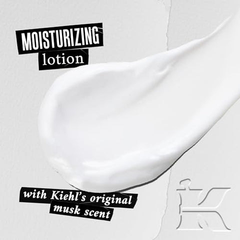 Kiehl’s Original Musk Loção Corporal Perfumada, Hidratante Leve para o Corpo, Deixa a Pele Sedosa, Absorção Rápida, com Damasco