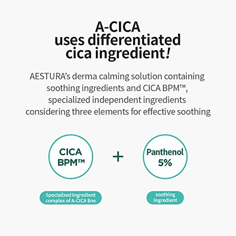 A-CICA 365 Creme Calmante, Hidratação 48 Horas, Hidratante Facial para Pele Seca e Sensível, Creme de Centella Asiatica para Alívio de Vermelhidão, 60 ml - AESTURA