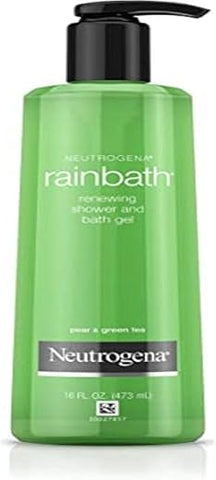 Rainbath Gel de Banho e Ducha Renovador, Hidratante e Gel de Barbear com Espuma de Enxágue Limpo, Pera – 250ml - Neutrogena