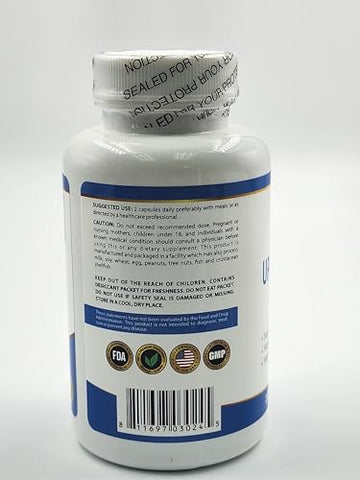Qivaro - Uric Acid Pro – Suplemento Natural com Cranberry, Aipo, Cereja Azeda, Garra do Diabo e Extrato de Café Verde – 60 Cápsulas Vegetais