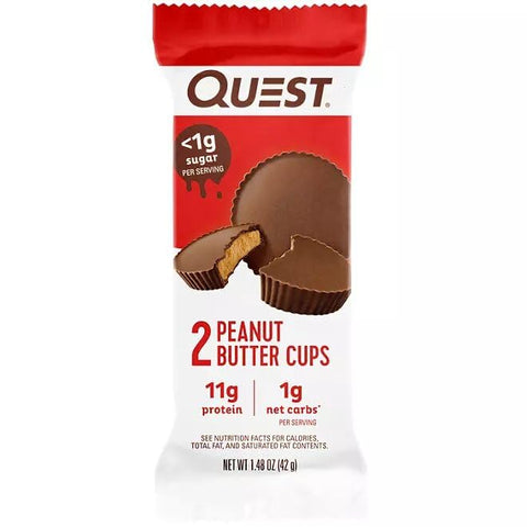 Grocerama - Quest Nutrition Peanut Butter Cups (28 unidades) – Deliciosos copinhos de manteiga de amendoim com chocolate – 28 unidades – Embalagem prática – Alta qualidade – Ideal para lanches e sobremesas – Marca Quest Nutrition
