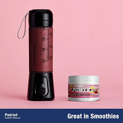 PATRIOT HEALTH ALLIANCE - Patriot Power Reds: Pó Energizante de Probióticos Antioxidantes, Super Reds em Pó, Ideal para Shakes ou Adicionar Água, Mais de 50 Superfoods, Aumenta a Energia