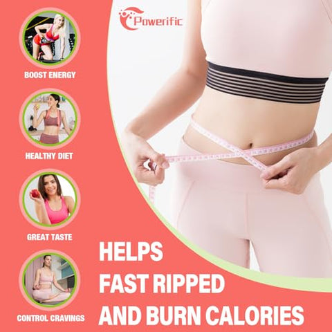 Powerific - Gomas de Vinagre de Maçã, Gomas de ACV Keto com Probióticos – Apple Cider Vinegar Gummies, Keto ACV Gummies com Probióticos