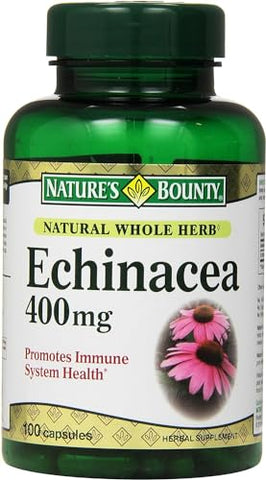 Nature's Bounty - Nature’s Bounty Echinacea 400 mg Cápsulas 100 un (Pacote com 5) – Compre Agora!