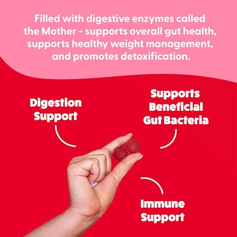 The Feel Great Vitamin Company - Feel Great Vitamin Co. Gomas de Vinagre de Maçã | Com a Mãe | Suporte Digestivo Antioxidante Natural para uma Absorção Nutricional Saudável