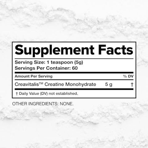 o em Pó Micronizado de Creatina Monohidratada para Mulheres e Homens (5g por porção, 60 Porções) Pré-Treino, Recuperação Muscular Pós-Treino, Saúde Cerebral, Longevidade – Vegano - Complement