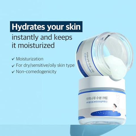 Creme Hidratante ROUND LAB Birch Juice 80ml / Ácido Hialurônico Vita, Preenchimento de Umidade, Creme Hidratante