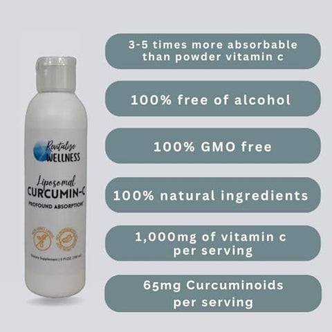 Revitalize Wellness - Liposomal Curcumin-C | 1.000 mg Vitamina C