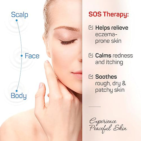 Amélie Monnier - DermaCalm SOS Therapy – Tratamento Clínico para Pele Seca, Eczema, Psoríase e Dermatite – Ureia 8%, Probióticos com Melhores Ingredientes Naturais – Alívio para Pele Ressecada, Coceira e Descamação. Adultos