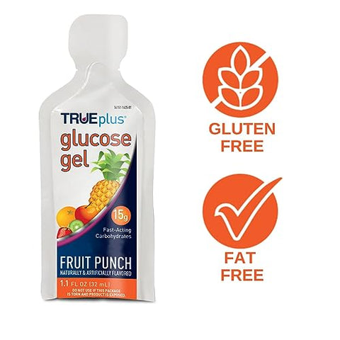 Gel de Glicose, Sabor Ponche de Frutas – Sachê de Gel – Pacote com 6 – 30g cada - TRUEplus