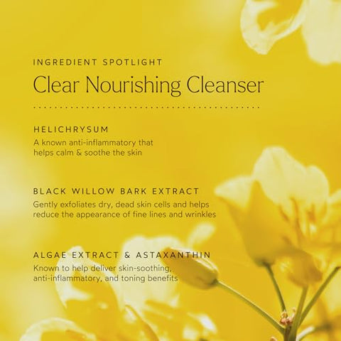 CLEAR Nourishing Cleanser | Não-Tóxico, Cruelty-Free | Reduz Linhas Finas | 100ml - True Botanicals