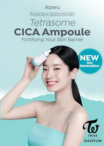 A'PIEU - Ampola Facial A’PIEU Madecassoside Tetrasome Cica 50ml – Ampola Madecassoside Aprimorada, Proteção Avançada para a Pele, Tecnologia Tetrasome, Aplicação Suave, 3x