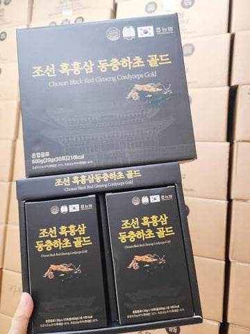 Generic - Ginseng Coreano Vermelho e Preto Cordyceps Gold 30 Sticks – Suplemento Herbal