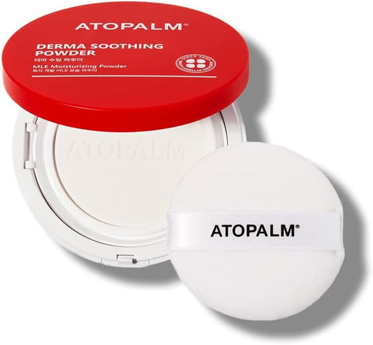Derma Soothing Powder Pact 23g – Pó de Bebê sem Talco com Amido de Milho e Pantenol para Calmar a Irritação da Transpiração e Prevenir a Brotoeja - ATOPALM