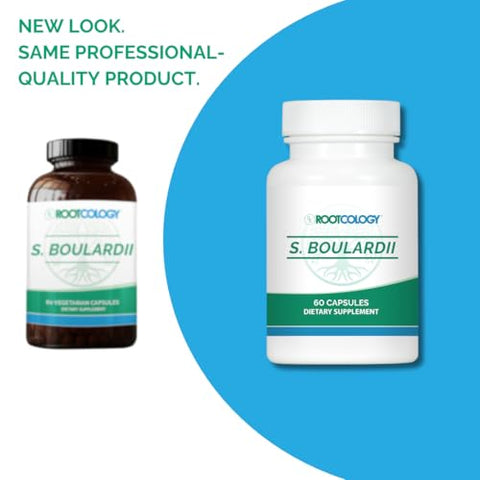 S. Boulardii Probiotic Capsules – 10 Bilhões CFU Saccharomyces Boulardii por Izabella Wentz, Autora do Protocolo Hashimoto, Rootcology (60 Cápsulas)