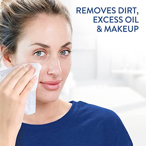 Lenços Umedecidos para Rosto e Corpo – Limpeza Suave para Pele Seca e Sensível – Presentes Dia das Mães – Fechamento Flip Top – Ótimos para Academia – Hipoalergênicos – Sem Fragrância – 10 Unidades - Cetaphil
