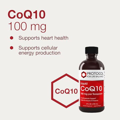 PROTOCOL FOR LIFE BALANCE - Protocolo Líquido CoQ10 – Saúde do Coração – Suplemento Nutricional Antioxidante – com Vitamina B6