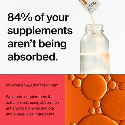 The Absorption Company - Restaurador de Energia – Limonada de Manga – 700mg de Pó de Eletrólitos para Hidratação Pós-Treino ou Manhãs Agitadas, Reforço Imunológico com Vitamina C Lipossomal – Marca Restore