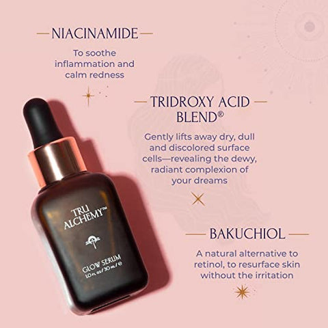 Serum Vitamina C Glow | Serum Facial com Bakuchiol, Glicólico | 30ml - Tru Alchemy