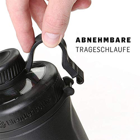 Radian Shaker Cup Garrafa de Água Isolada em Aço Inoxidável com Misturador de Arame, 26-Ounce, Preto Fosco – 750ml - BlenderBottle