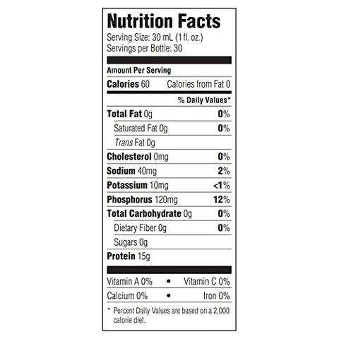 National Nutrition - ProSource Proteína Líquida Sem Carboidratos, Sabor Neutro, Frasco de 30 ml – 1 unidade