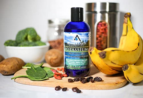 Mother Earth Minerals - Minerais Angstrom da Mãe Terra – Potássio, 8 Ounce (236 ml)