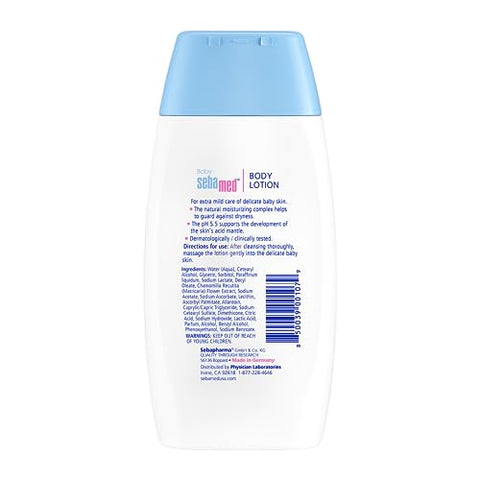 SEBAMED - Sebamed Loção para Bebê pH 5.5 Ultra Suave Hidratante Recomendado por Dermatologistas para Pele Sensível e Delicada 200ml