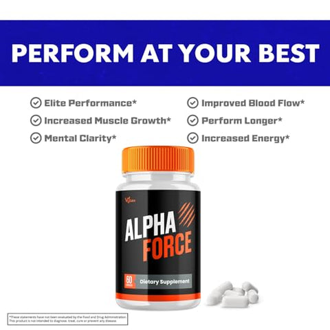 Vytax - Alpha Force Capsules – Fórmula Avançada, Máximo Desempenho e Suplemento Natural (5 Pacotes)