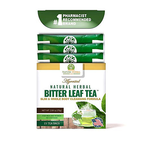 Nature Herbal Life - Chá de Folha Amarga Natural Herbal – Reforço Imunológico. 2 Caixas – Suplemento de Suporte para o Corpo Inteiro. 30 sachês de chá