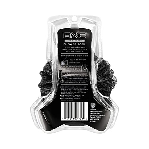 Modern Shower Tool – Limpeza da Pele para uma Pele Mais Suave – Esfoliante e Limpeza Suave – Tamanho Único 3 Unidades, Preto - AXE