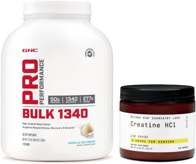 Pro Performance Bulk – Creatine HCL Beyond Raw Chemistry Labs – Baunilha – 500g - GNC